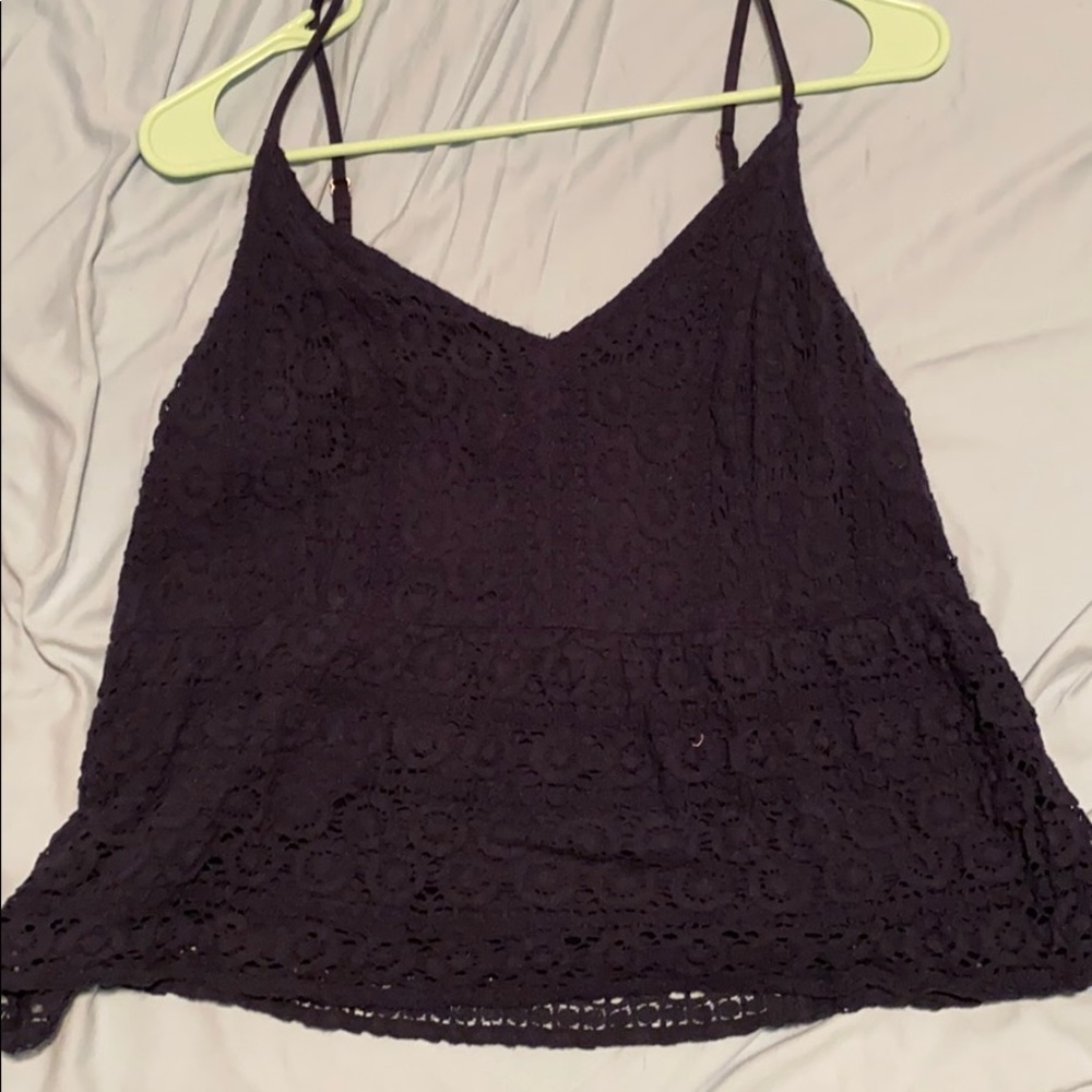 Abercrombie and Fitch Lace peplum top